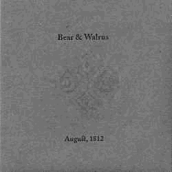 Another entry into Bear & Walrus’ summer extended play series, August, 1854 is songs about the space between hope and realization. Sprawling compositions with evolving 8bit melodies and jazzy piano solos pack 30 minutes of music into just four tracks. August, 1812 is available both as a physical package and as a download. The package was designed and printed by Bear & Walrus, produced in a limited edition of twelve. It includes a hand silkscreened audio CD, four signed and numbered digital prints and a letter-pressed chipboard case.